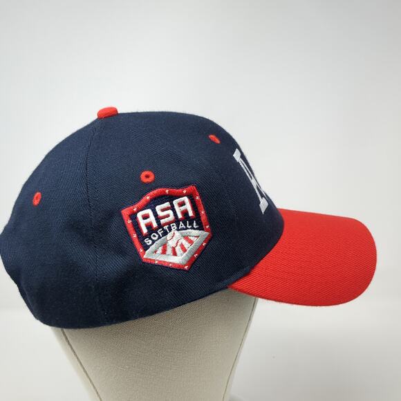 ASA Snapback Hat Multicolor One Size Adjustable Embroidered Colorblock - Picture 5 of 9
